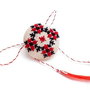 Martisor -brosa  cu broderie manuala pe panza taraneasca cod MT1115