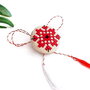 Martisor -brosa  cu broderie manuala pe panza taraneasca cod MT1116