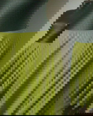 FUSTA DESIGNER MATASE NATURALA VERDE