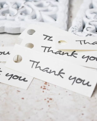 100 buc. Etichete "Thank you"