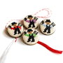 Martisor - brosa cu broderie manuala -cosar pe panza taraneasca cod MH1119