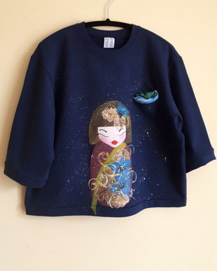 Bluza pictata manual