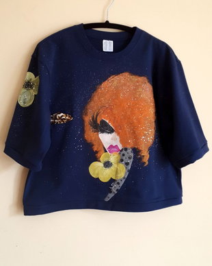 Bluza pictata manual