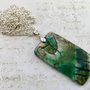 Pandant agata verde