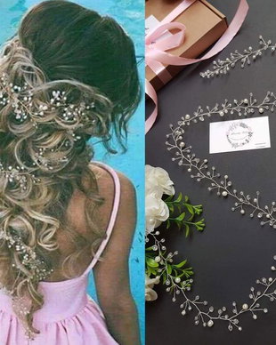 Ghirlanda mireasa, ACCESORIU LUNG MIREASA, DIADEMA MIREASA