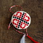 Martisor - brosa cu broderie manuala cod MT1124