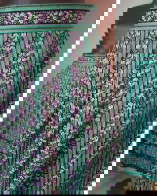 FUSTA BAVAREZA BUMBAC FLORAL SATINAT