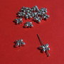 Fluturas argintiu aprox 4x8x10.5 mm