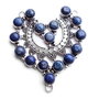 REZERVAT _ L _ Pandant cu aspect rustic cu  pietre de  Lapis Lazuli