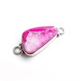 Link free form cu agat druzy  roz potolit
