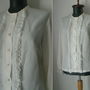BLUZA VINTAGE TRIPLUVOAL JABOU SI MANSETE DANTELA