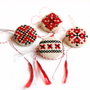 Set- patru martisoare cu broderie manuala cod SM1127