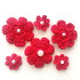 6 floricele crosetate