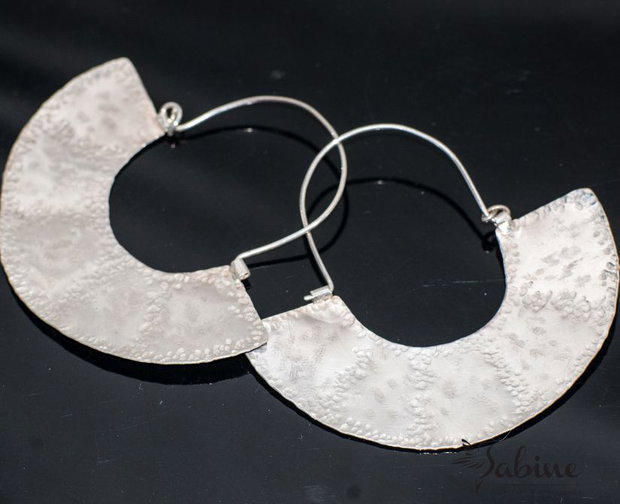 Cercei din argint, cercei statement, cercei handmade, cercei inchisi, cercei mari, cercei texturati