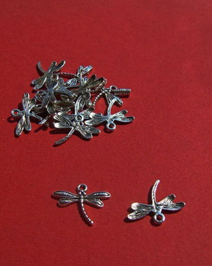 Libelula argintie aprox 2x15x18.5 mm