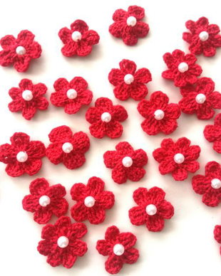 24 floricele crosetate