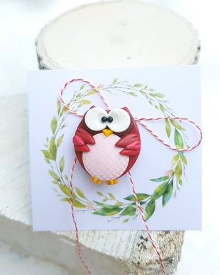 Brosa - martisor bufnita