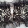 Mansete vintage dantela neagra margele.Rezervate