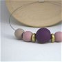 Colier Double Wear-Wear it 2 Ways! Colectia SISTER&SOUL/roz cenusa, taupe, violet royal, auriu