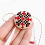 Martisor -brosa cu broderie manuala cod MT1134