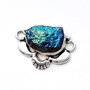 Pandant  Titanium druzy electroplacat