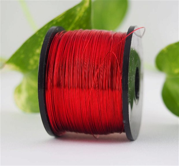 Sarma colorata 0.315mm, vivid red (1rola)