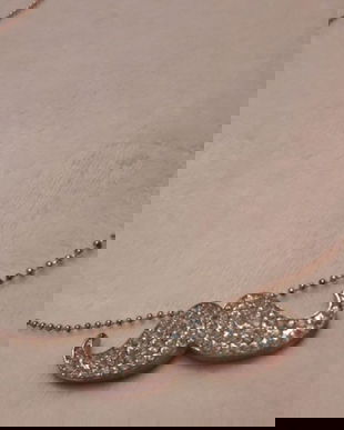 Colier roz-auriu cu pietricele