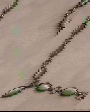 Colier si brățara argint 925 cu piatra smarald.