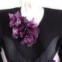 Aplicatie rochie de gala/Brosa /Flori textile