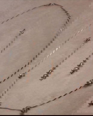 Set colier si cercei argint 925