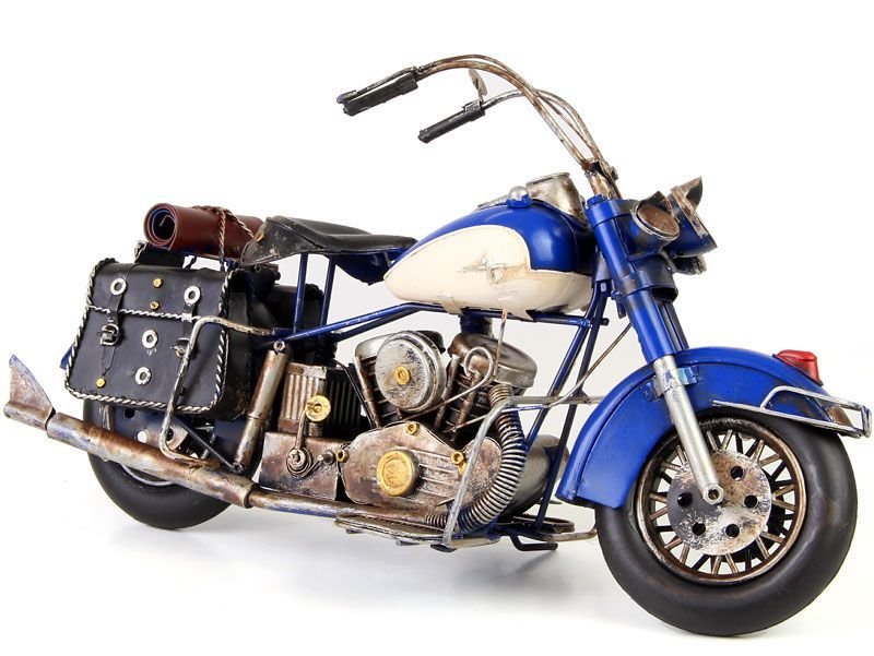 Model de motocicleta albastra