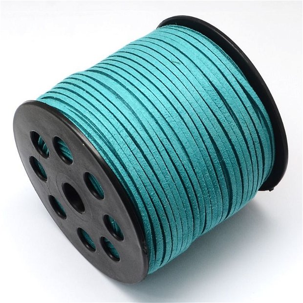 5m Snur faux suede  turquoise intens 3mm  F33-2522S