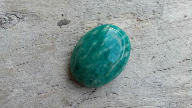 Cabochon amazonit rusesc, 25x18 mm