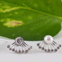 Baza cercei, argint 925 si cubic zirconia (1per)