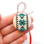 Martisor - brosa cu broderie manuala cod MT1147