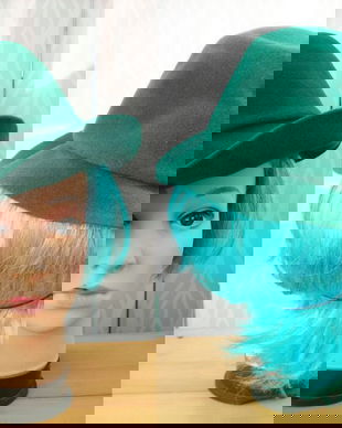 PALARIE FETRU LANA ALBASTRU