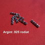 Tub rasucit din argint .925 rodiat aprox 10x2 mm