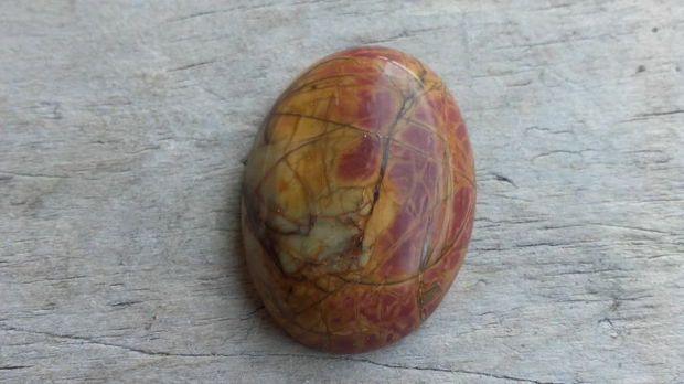 Cabochon jasp Picasso, 30x22 mm