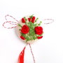 Martisor - brosa cu broderie manuala cod MM1141