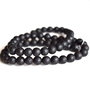 Margele negre lava 6mm (10buc)    MG.0072