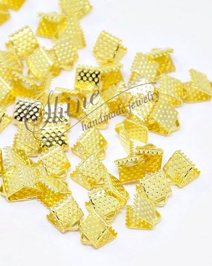 Capat panglica auriu, 8x8x5mm