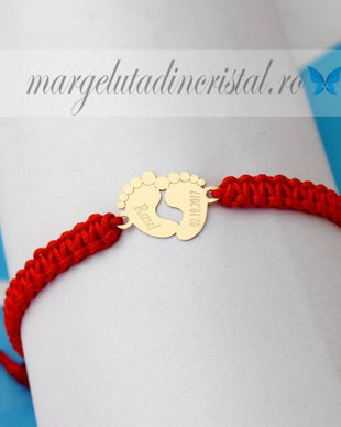 Bratara Picioruse / Talpite Bebe / Aur 14K