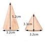 K0652 - (SET) Conuri din lemn natur, nevopsite nelacuite, suport inele