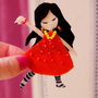Brosa- Papusica Red Dress- The  Dancer