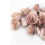 Flori din scoarta- roz pal 3/5 cm- 5buc
