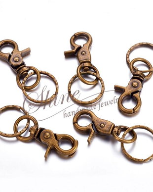 Breloc bronz antichizat, 67x25mm