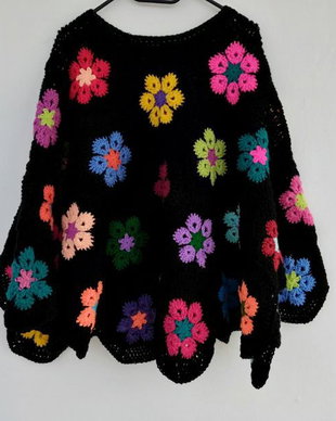 Poncho crosetat