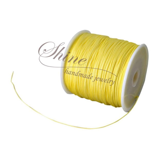 Snur nailon Champagne Yellow, 0.8mm