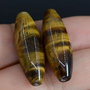 9484 - (2buc) Margele, ochi de tigru, 30x10mm