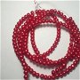 Șirag perle de sticlă roșii (4,5 mm)